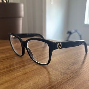 Gucci Black Frames with Gold Accent